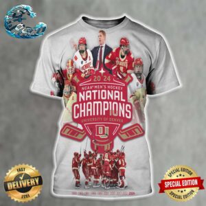 2024 DI Men’s Ice Hockey Denver Pioneers National Champions For The 10th Time In Program History All Over Print Shirt