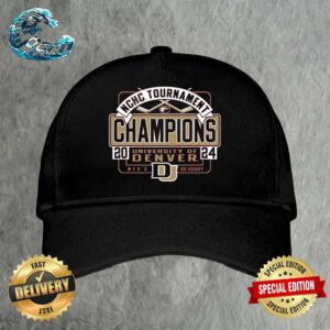 2024 NCAA Denver Pioneers National Champions Division I Men’s Ice Hockey Tournament Frozen Four Vintage Cap Snapback Hat