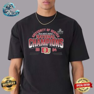 2024 NCAA Division I Men’s Ice Hockey Tournament Frozen Four National Champions University of Denver Premium T-Shirt