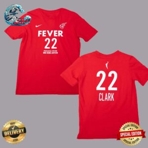 22 Caitlin Clark Indiana Fever Rebel Name And Number In Red By Nike Two Sides Print Premium T-Shirt