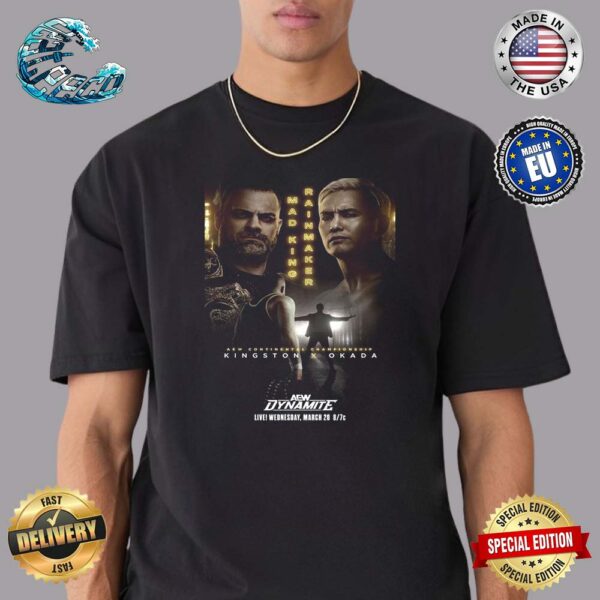 AEW Dynamite Continental Championship Matchup Eddie Kingston Vs Kazuchika Okada Unisex T-Shirt