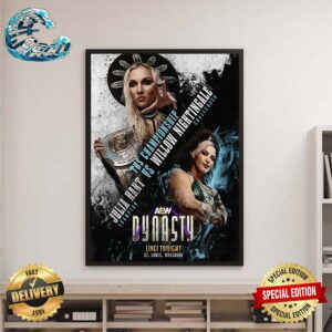 AEW Dynasty TBS Championship Matchup Julia Hart Vs Willow Nightingale Home Decor Poster Canvas
