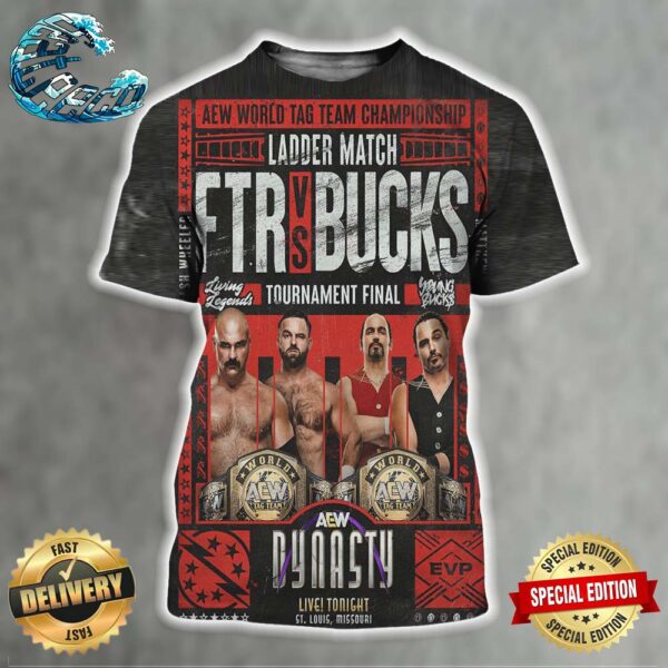 AEW Dynasty World Tag Team Championship Ladder Match EVPs Matthew And Nicholas Jackson Vs FTR All Over Print Shirt