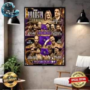 AEW Dynasty Zero Hour All Matchup Card Wall Decor Poster Canvas