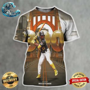Andrew McCutchen Pittsburgh Pirates Hits His 300th MLB Career Home Runs All Over Print Shirt
