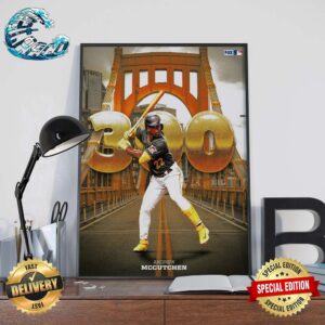 Andrew McCutchen Pittsburgh Pirates Hits His 300th MLB Career Home Runs Home Decor Poster Canvas