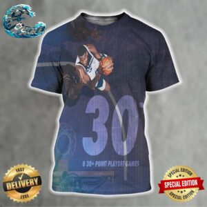 Anthony Edwards The New Franchise Leader In 30 Point Playoff Games All Over Print Shirt
