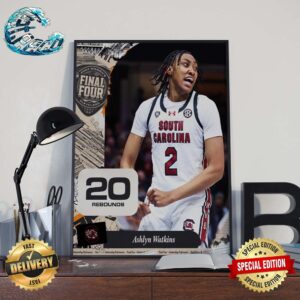 Ashlyn Watkins The Gamecocks Dominated The Glass Tonight 20 Rebound Win The NC State At Women’s Final Four 2024 Home Decor Poster Canvas