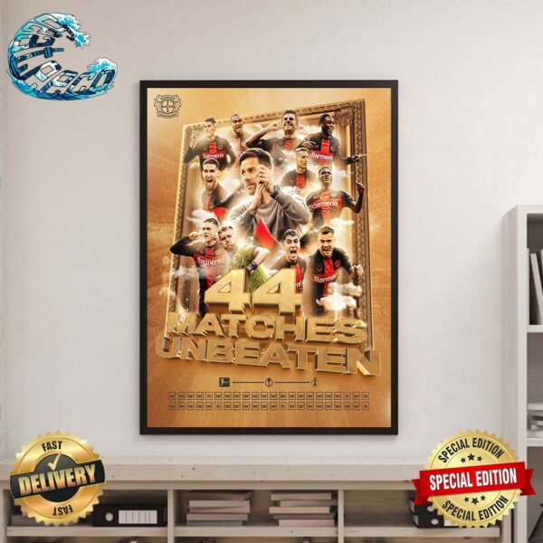 Bayer 04 Leverkusen Break European 44 Matches Unbeaten Record On Way To UEFA Europa League Semi-Finals Home Decor Poster Canvas