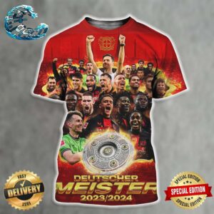 Bayer Leverkusen 2024 Bundesliga Champions All Over Print Shirt