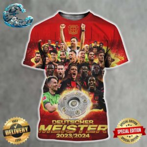 Bayer Leverkusen Meister Wir Sind Deutscher Meister 2024 All Over Print Shirt