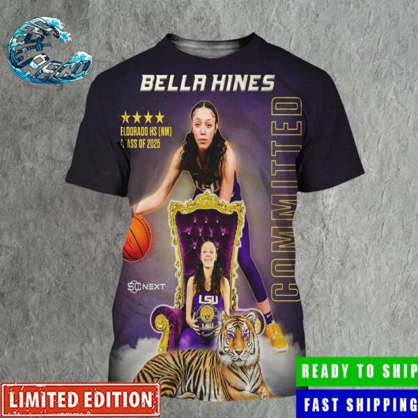 Bella Hines Has Committed To LSU All Over Print Shirt