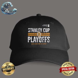 Boston Bruins NHL 2024 Stanley Cup Playoffs Crossbar Classic Cap Hat Snapback