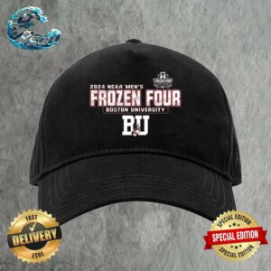 Boston University Terriers 2024 Frozen Four Hockey Vintage Cap Snapback Hat