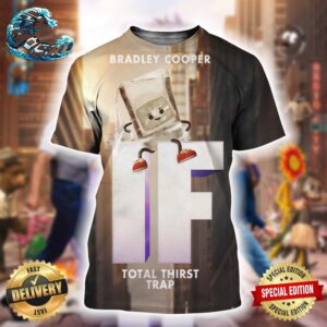 Bradley Cooper IF Character Poster Total Thirst Trap Exclusive To Cinemas May 16 All Over Print Shirt