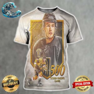 Brayden McNabb Playing In Their 500th Games As Golden Knights All Over Print Shirt