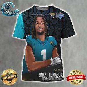 Brian Thomas Jr Picked By Jacksonville Jaguars At NFL Draft Detroit 2024 All Over Print Shirt