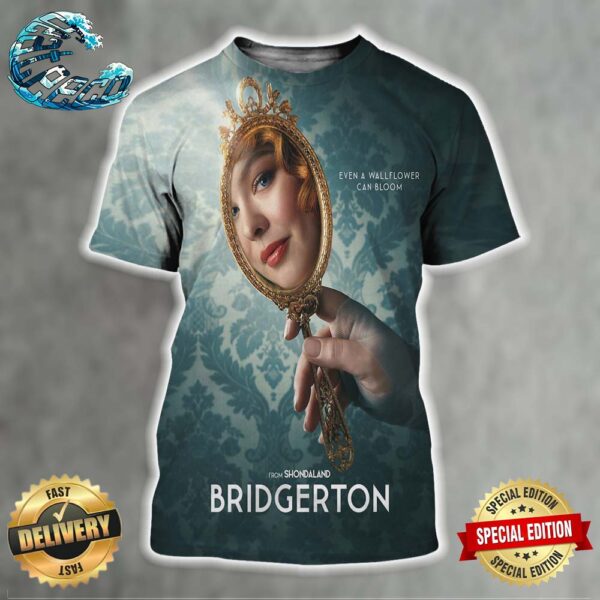 Bridgerton Official Poster For Season 3 Spotlights Penelope Featherington All Over Print Shirt