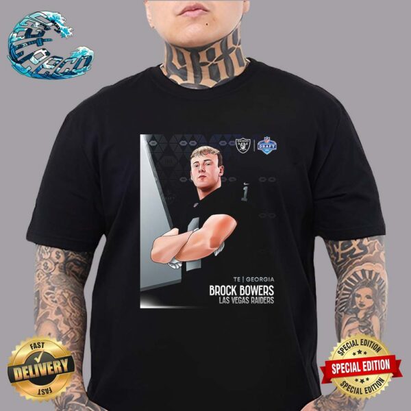 Brock Bowers Picked By Las Vegas Raiders At NFL Draft Detroit 2024 Vintage T-Shirt