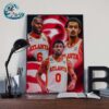 Bronny James Has Declared For The 2024 NBA Draft NBA Father And Son Duo With LeBron James Home Decor Poster Canvas