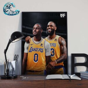 Bronny James Has Declared For The 2024 NBA Draft NBA Father And Son Duo With LeBron James Home Decor Poster Canvas