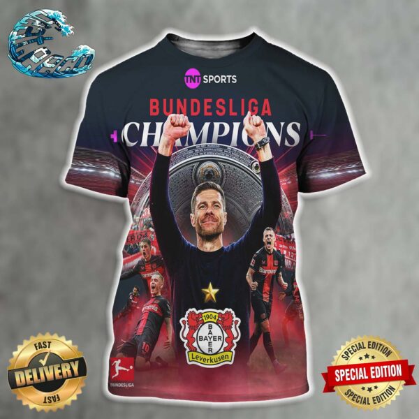 Bundesliga Champions 2024 Is Bayer Leverkusen All Over Print Shirt