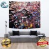 Iowa Hawkeyes Back To Back March Madness Final Four 2024 NCAA Women’s Basketball Tournament March Madness Poster Tapestry