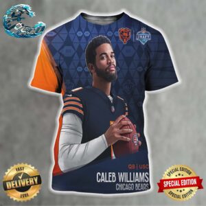 Caleb Williams Picked By Chicago Bears At NFL Draft Detroit 2024 All Over Print Shirt