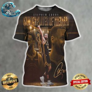 Celebrate Steph Curry Wins The 2023-24 Clutch Player Of The Year Award All Over Print Shirt