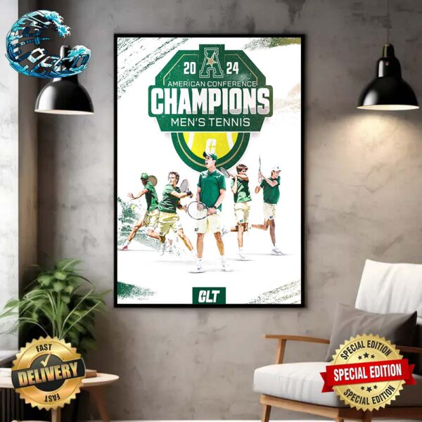 Charlotte 49ers Are Your 2024 American Men’s Tennis Champions Home Decor Poster Canvas