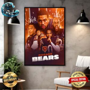 Chicago Bears Da New Look 2024 NFL Draft Home Decor Poster Canvas