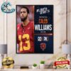 Caleb Williams Picked By Chicago Bears At NFL Draft Detroit 2024 Poster Canvas