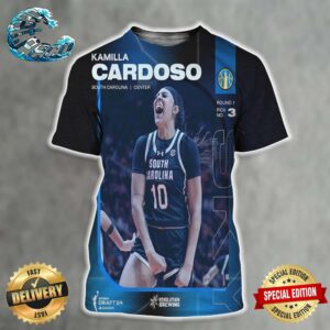 Chicago Sky Select Kamilla Cardoso From South Carolina With The 3rd Pick Of The 2024 WNBA Draft All Over Print Shirt