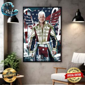 Cody Rhodes WWE WrestleMania 40 Philly Special Jonathan Bartlett Art Print Home Decor Poster Canvas