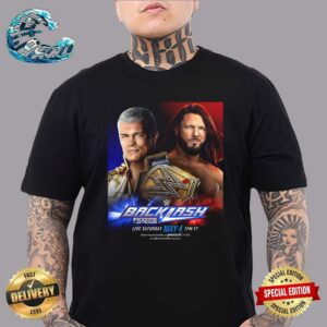 Cody Rhodes Will Defend His Undisputed WWE Championship Against AJ Styles At WWE Backlash France Unisex T-Shirt