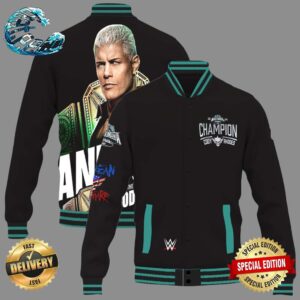 Congrats Cody Rhodes The American Nightmare Is The New WWE Undisputed Universal Champion At WrestleMania XL Baseball Varsity Jacket