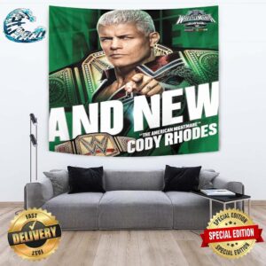 Congrats Cody Rhodes The American Nightmare Is The New WWE Undisputed Universal Champion At WrestleMania XL Wall Decor Poster Tapestry