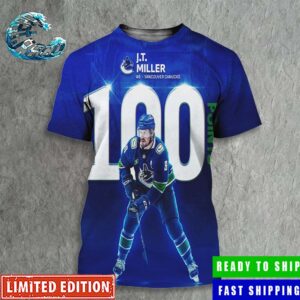 Congrats JT Miller Has Reached The 100-Point Mark In A Season All Over Print Shirt