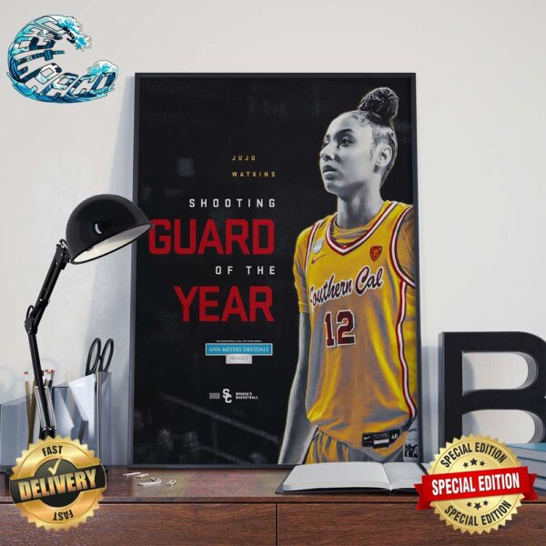 Congrats Ju Watkins Southern California Winning The 2024 Ann Meyers Drysdale Award Shooting Guard Of The Year Poster Canvas