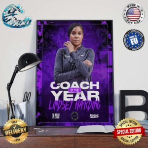 Congrats Lindsey Harding For Earning Coach Of The Year In G-League Home Decor Poster Canvas