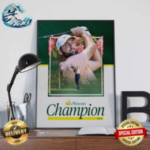 Congrats Scottie Scheffler The Masters Champion 2024 Wall Decor Poster Canvas