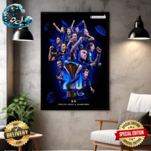 Congrats To Inter Milan Campioni D’Italia 2023-24 Serie A Champions Home Decor Poster Canvas