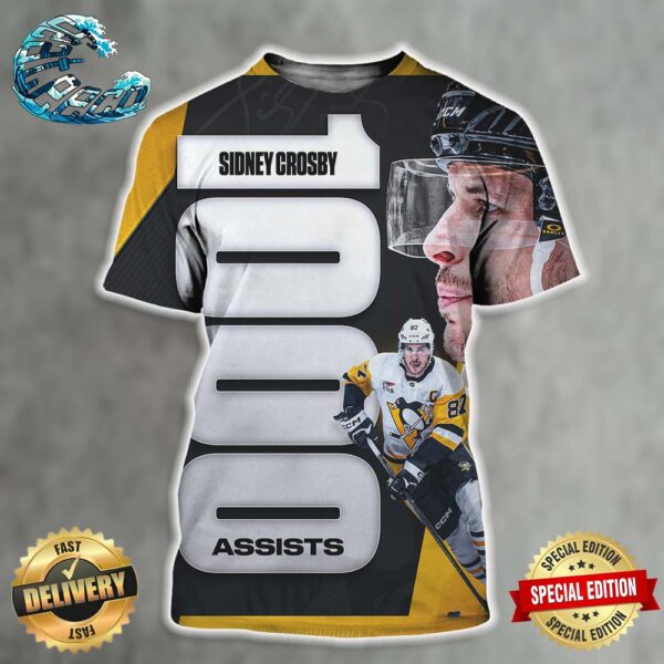 Congrats To Sidney Crosby On 1000 Career Assists All Over Print Shirt
