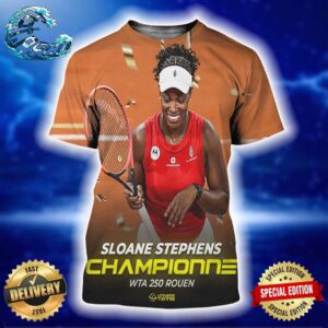 Congratulation Sloane Stephens Championne WTA 250 Rouen All Over Print Shirt