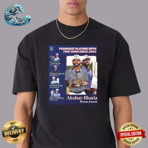 Congratulations Akshay Bhatia Youngest Players With Two Wins Since 2002 Vintage T-Shirt