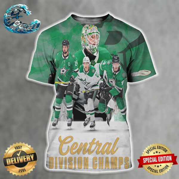 Congratulations Dallas Stars Central Division Champions NHL All Over Print Shirt