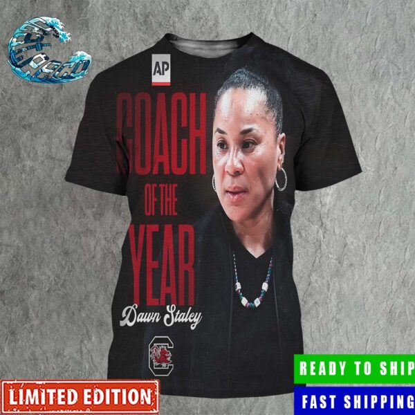 Congratulations Dawn Staley South Carolina Gamecocks AP Coach Of The Year All Over Print Shirt
