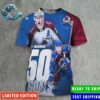 Nathan MacKinnon Colorado Avalanche Reaches The 50-Goal Plateau For The First Time In His Career All Over Print Shirt