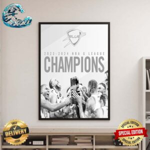 Congratulations Oklahoma City Blue 2023-2024 NBA G League Champions Wall Decor Poster Canvas