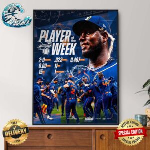 Congratulations Ronel Blanco Houston Astros To Our American League Player Of The Week Home Decor Poster Canvas